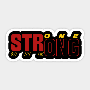 STRONG ONE Sticker